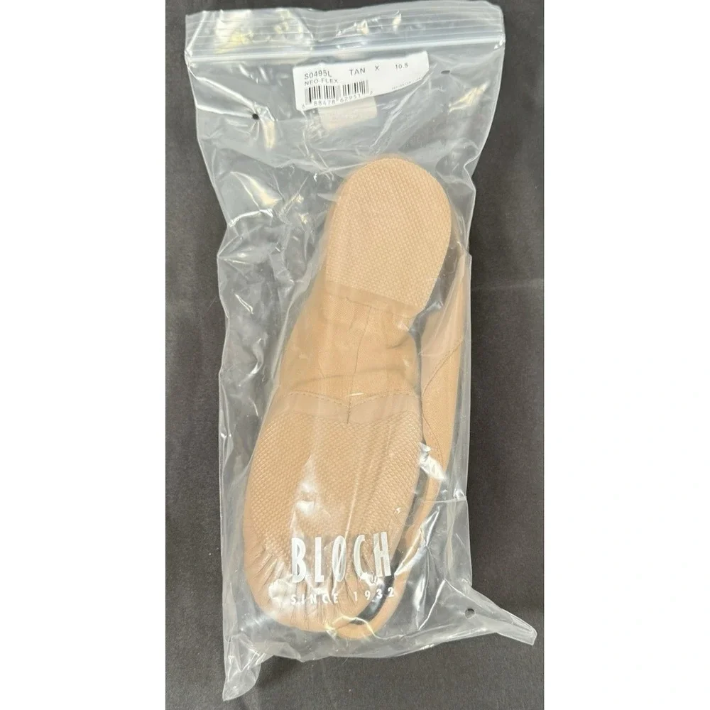 Bloch Neo Flex Jazz Shoes Unisex Adult 10.5 Tan Leather Slip On S0495L